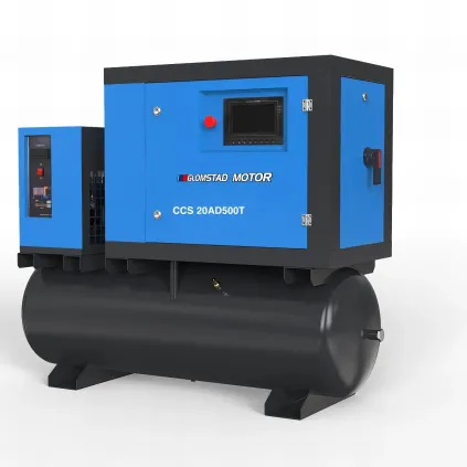 3x400V 20hp/500l - 15 bar -Skruekompressor  m/tørke CCS 20AD400T  - 15bar