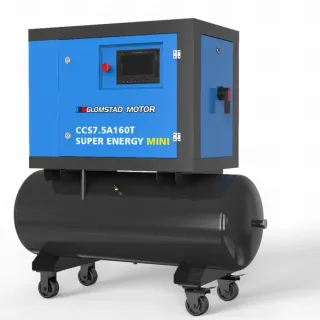 7.5hp/160l Frekvensstyrt skruekompressor CCS 7.5AX160T