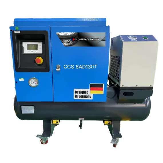 3x230V - 6hp/130l/tørke frekvensstyrt skruekompressor CCS 6AD130T