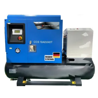 10hp/240l/tørke frekvensstyrt skruekompressor   CCS 10AD240T