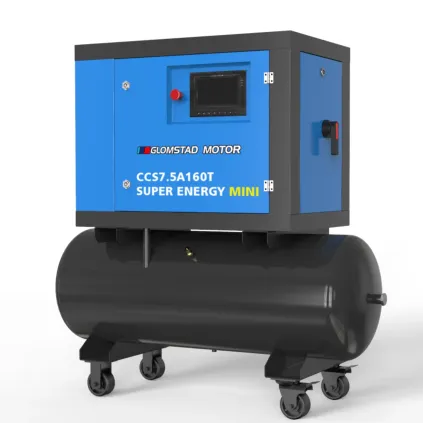 3x400V - 7.5hp/160l Frekvensstyrt skruekompressor CCS 7.5AX160T