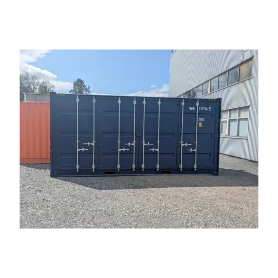 20 Container med bakdør  full sideåpning